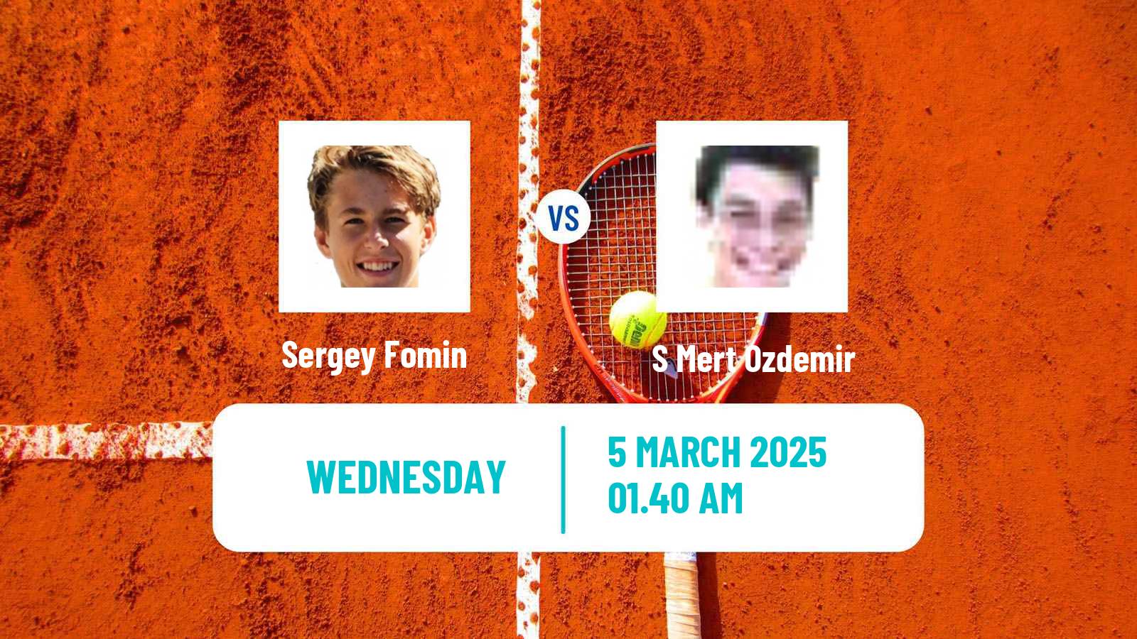 Tennis ITF M15 Antalya 7 Men Sergey Fomin - S Mert Ozdemir