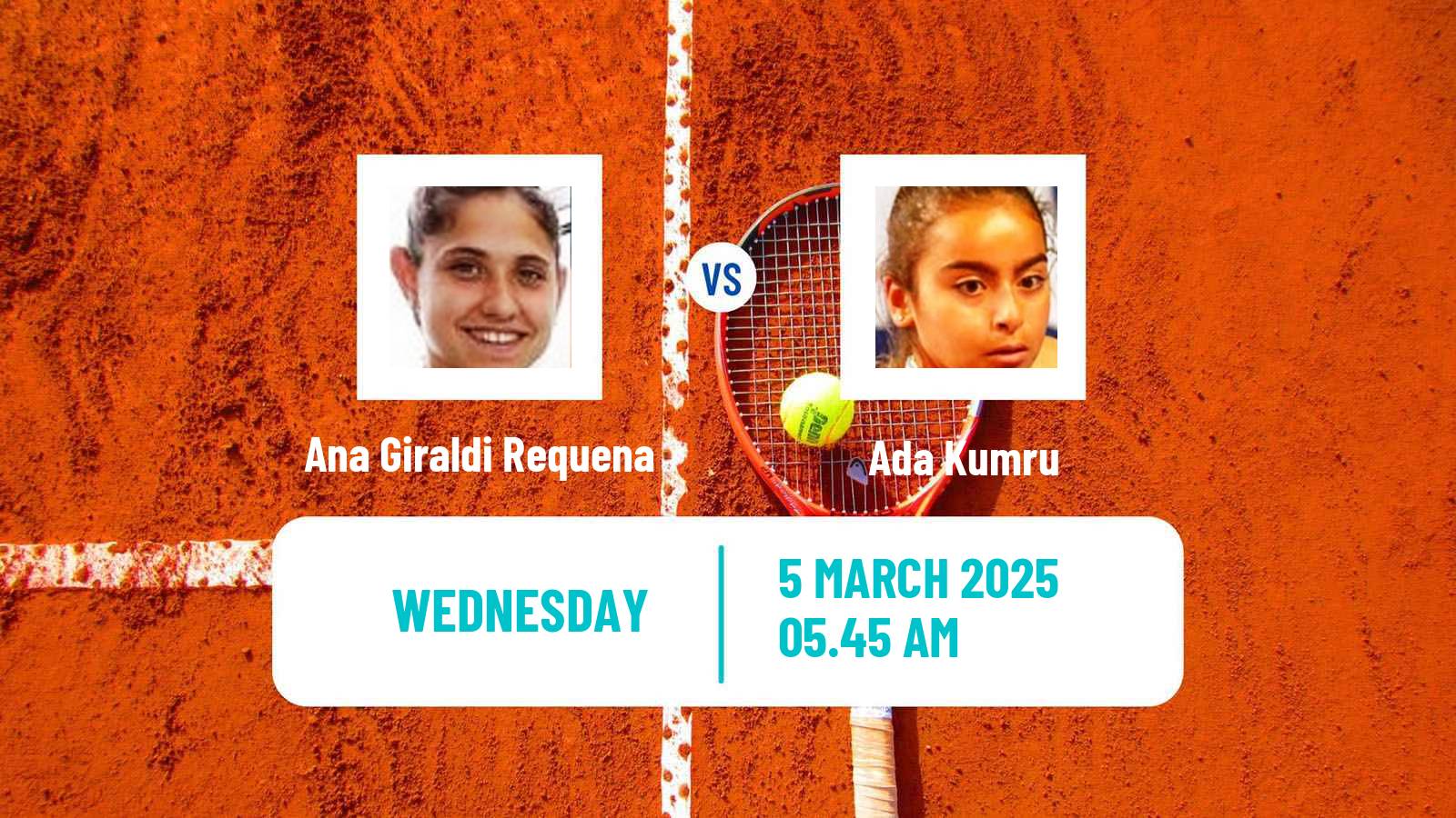 Tennis ITF W15 Antalya 6 Women Ana Giraldi Requena - Ada Kumru