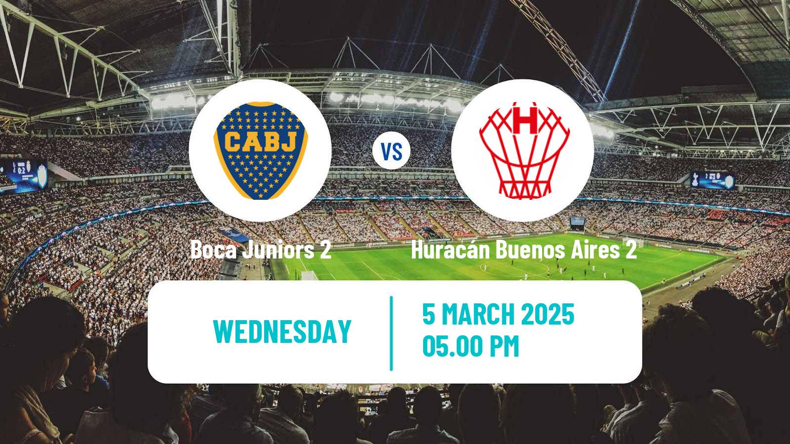 Soccer Argentinian Reserve League Boca Juniors 2 - Huracán Buenos Aires 2