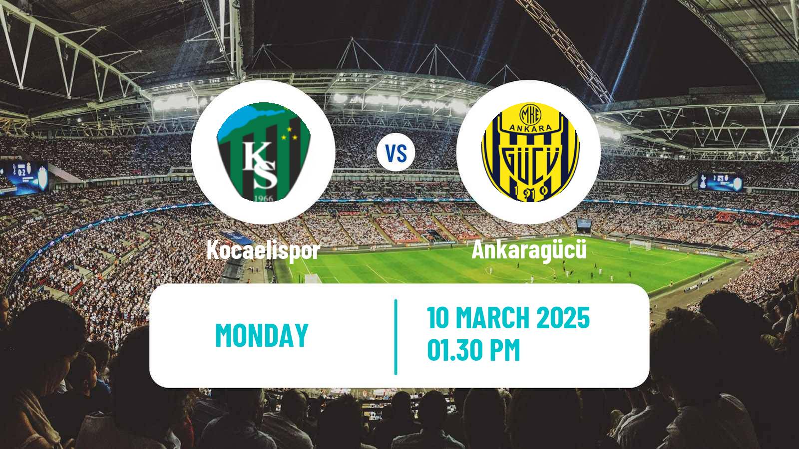 Soccer Turkish First League Kocaelispor - Ankaragücü