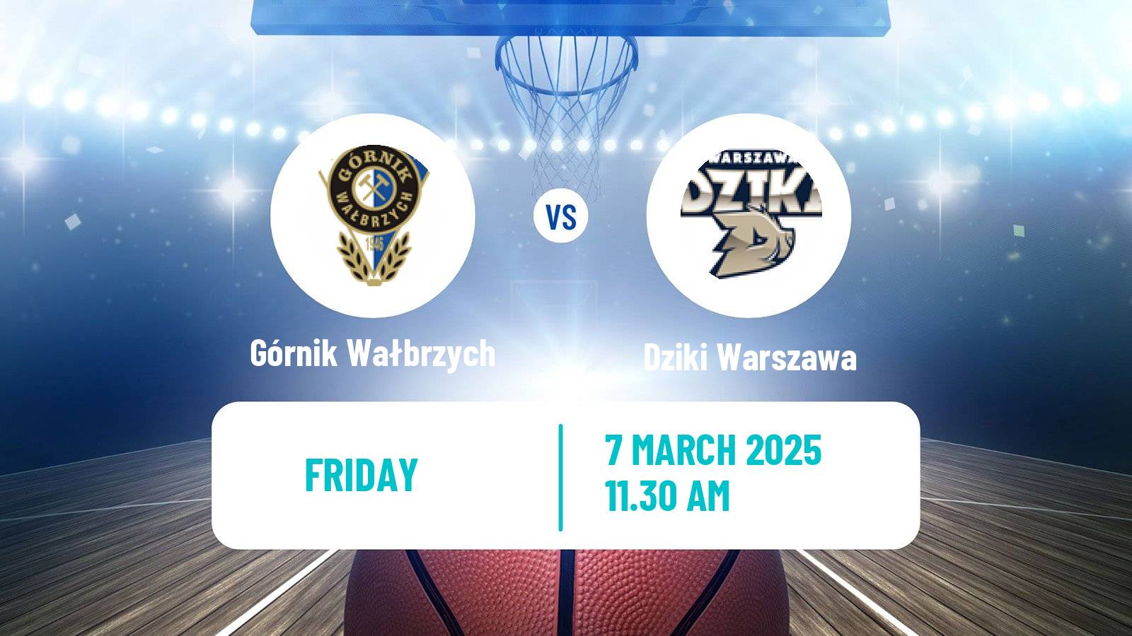Basketball Polish Basket Liga Górnik Wałbrzych - Dziki Warszawa