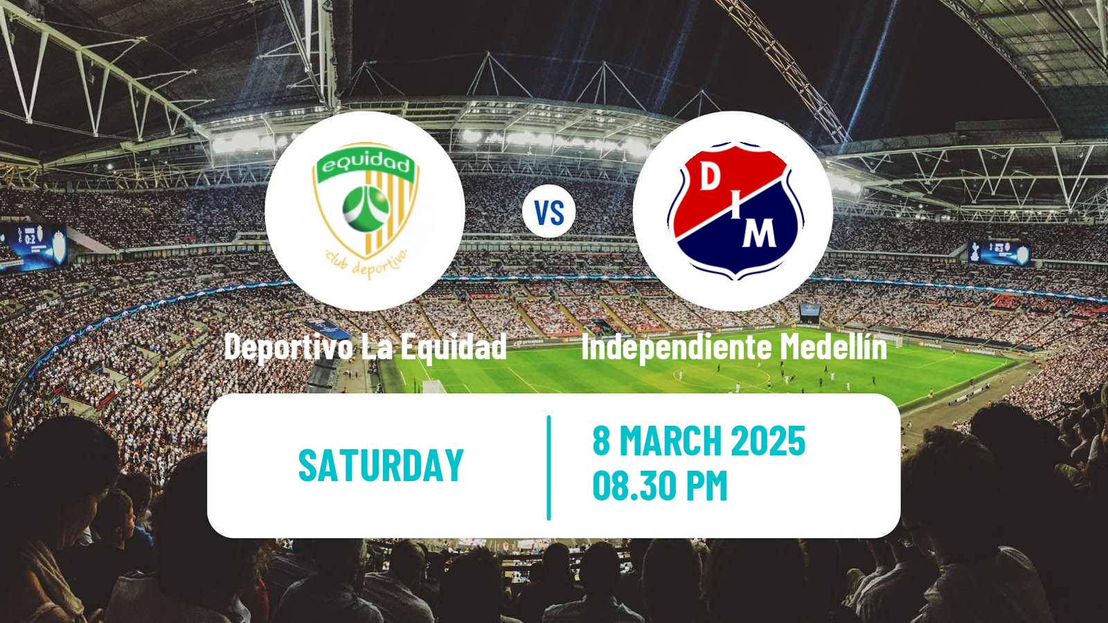 Soccer Colombian Primera A Deportivo La Equidad - Independiente Medellín
