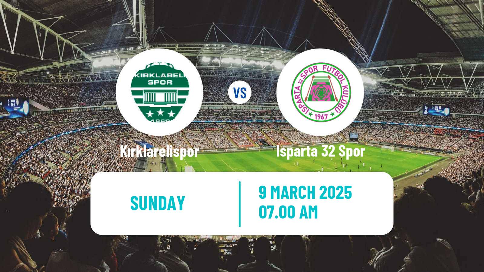 Soccer Turkish Second League White Group Kırklarelispor - Isparta 32 Spor