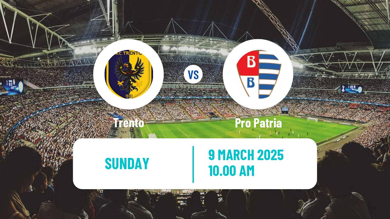 Soccer Italian Serie C Group A Trento - Pro Patria