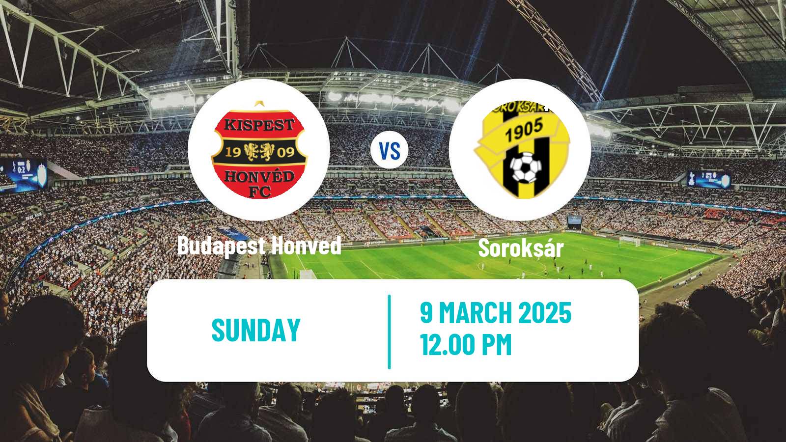Soccer Hungarian NB II Budapest Honved - Soroksár