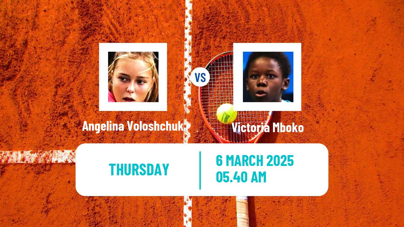 Tennis ITF W75 Porto 2 Women Angelina Voloshchuk - Victoria Mboko