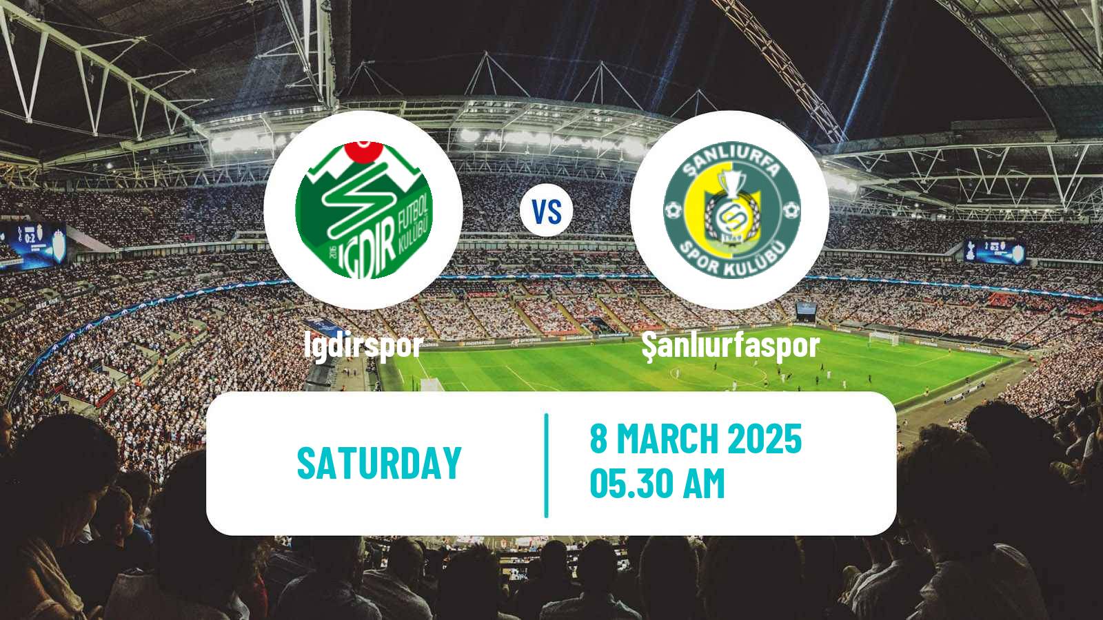 Soccer Turkish First League Igdirspor - Şanlıurfaspor