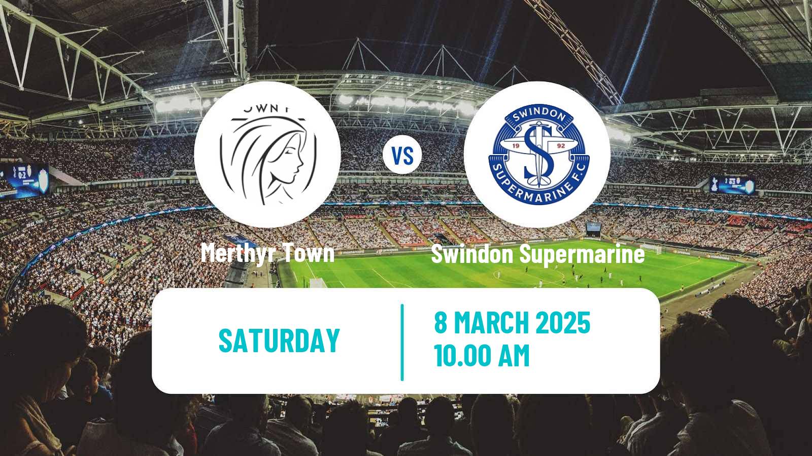 Soccer English Southern League South Division Merthyr Town - Swindon Supermarine
