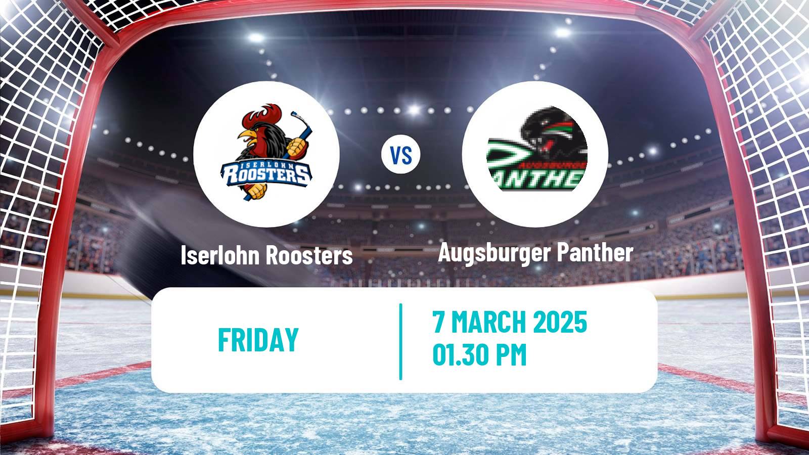 Hockey German Ice Hockey League Iserlohn Roosters - Augsburger Panther