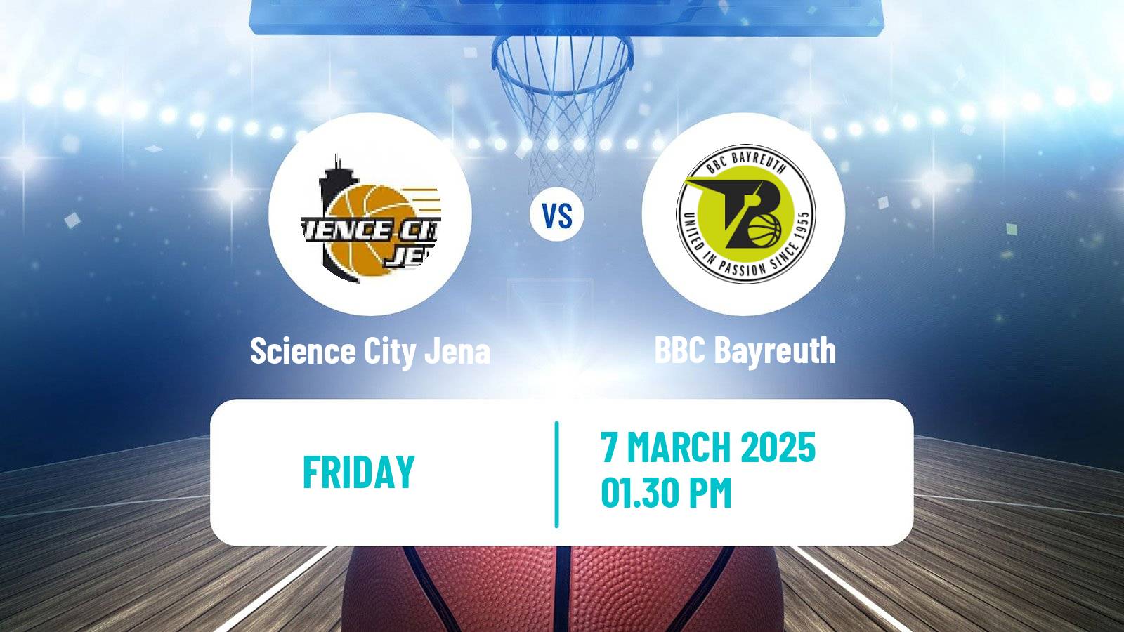 Basketball German Pro A Basketball Science City Jena - BBC Bayreuth