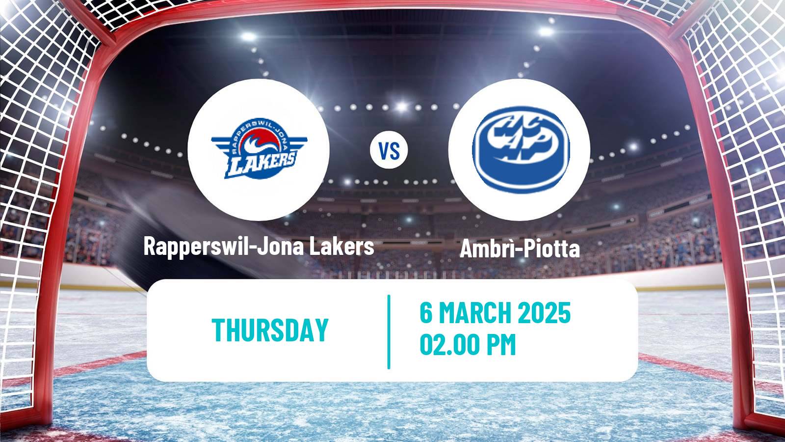 Hockey Swiss National League Hockey Rapperswil-Jona Lakers - Ambrì-Piotta