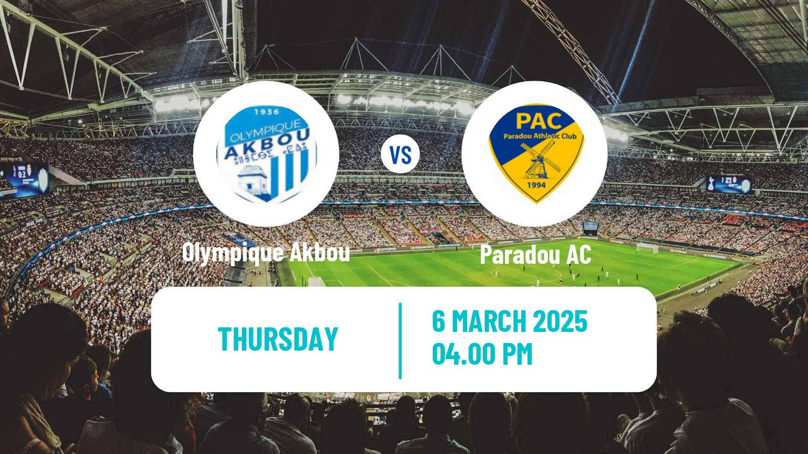 Soccer Algerian Ligue 1 Olympique Akbou - Paradou
