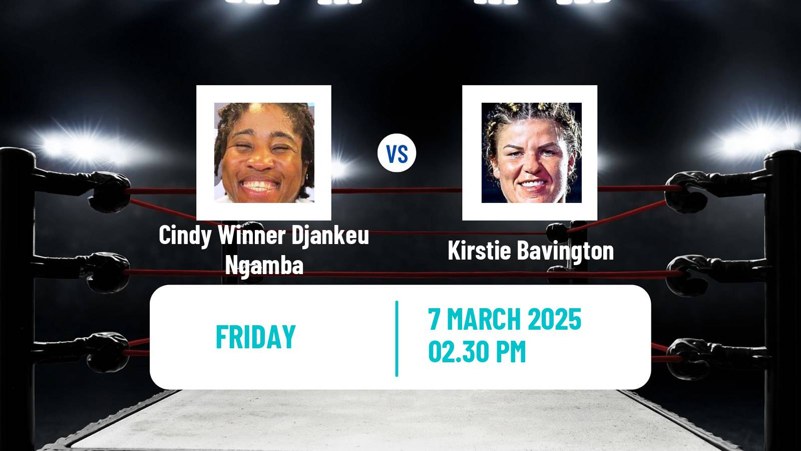 Boxing Middleweight Others Matches Women Cindy Winner Djankeu Ngamba - Kirstie Bavington