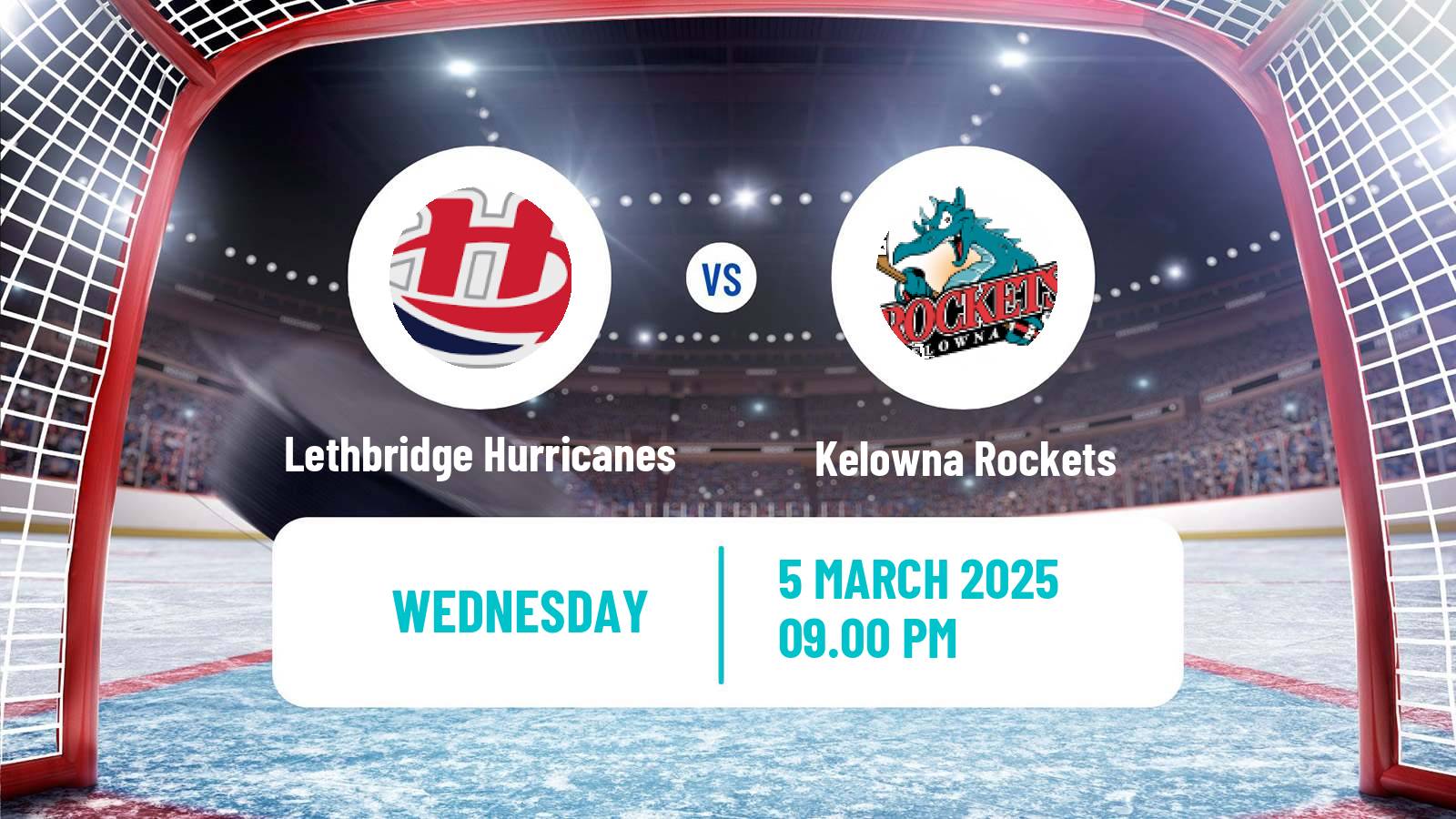 Hockey WHL Lethbridge Hurricanes - Kelowna Rockets