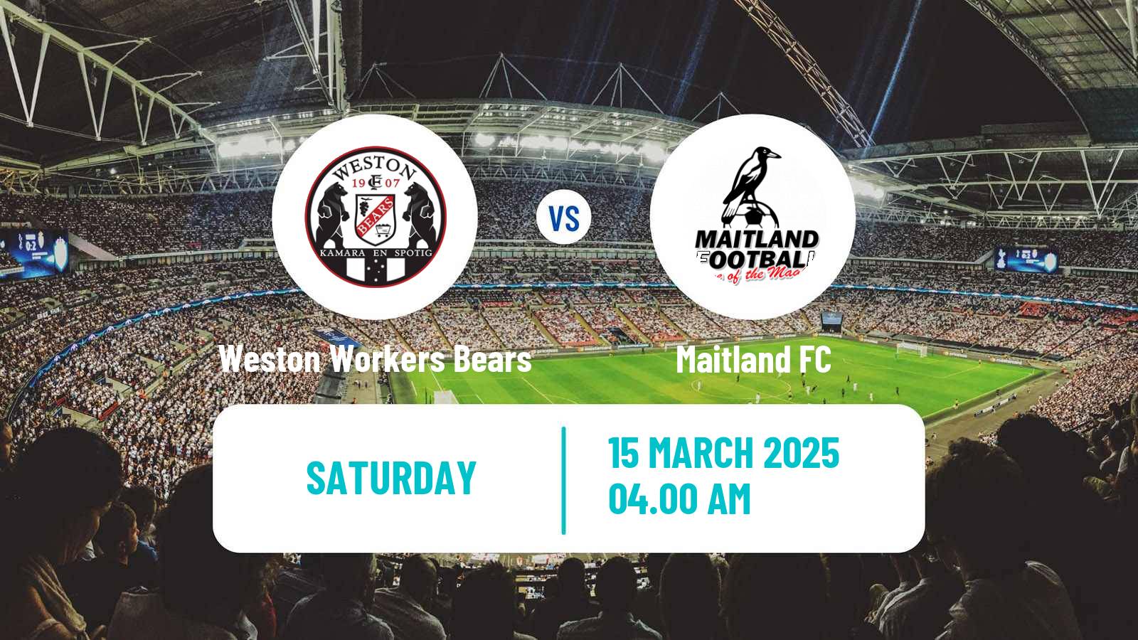 Soccer Australian NPL Northern NSW Weston Workers Bears - Maitland