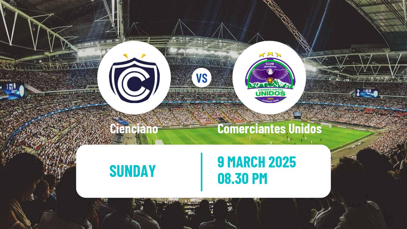 Soccer Peruvian Liga 1 Cienciano - Comerciantes Unidos