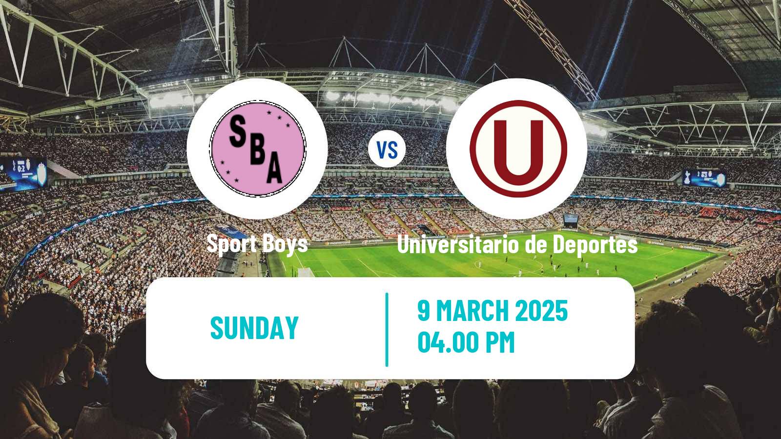 Soccer Peruvian Liga 1 Sport Boys - Universitario de Deportes