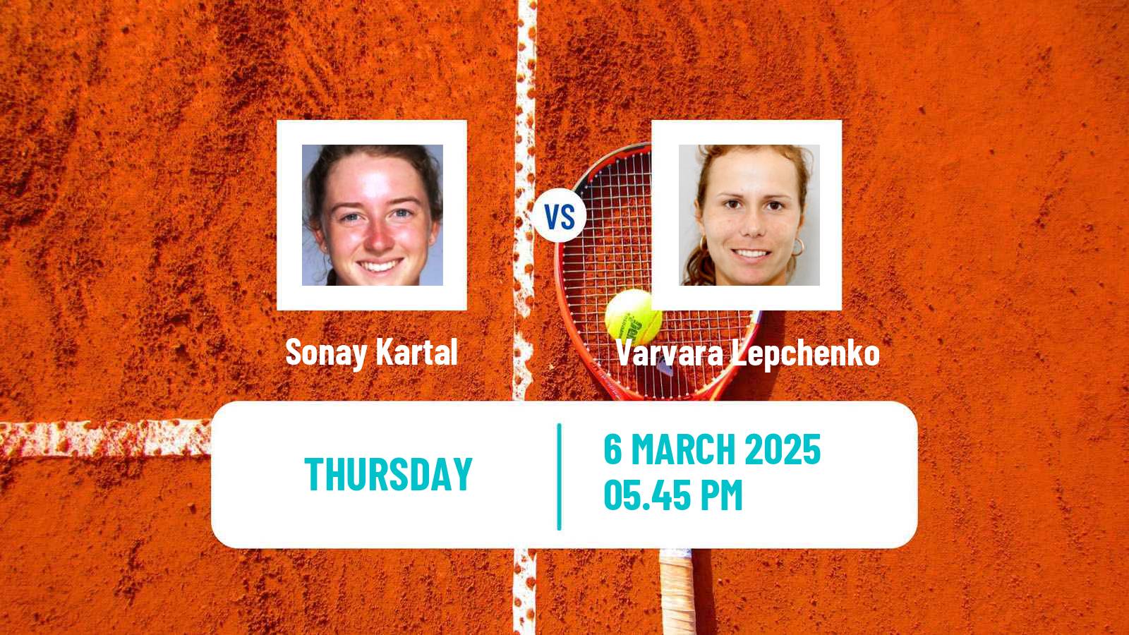 Tennis WTA Indian Wells Sonay Kartal - Varvara Lepchenko