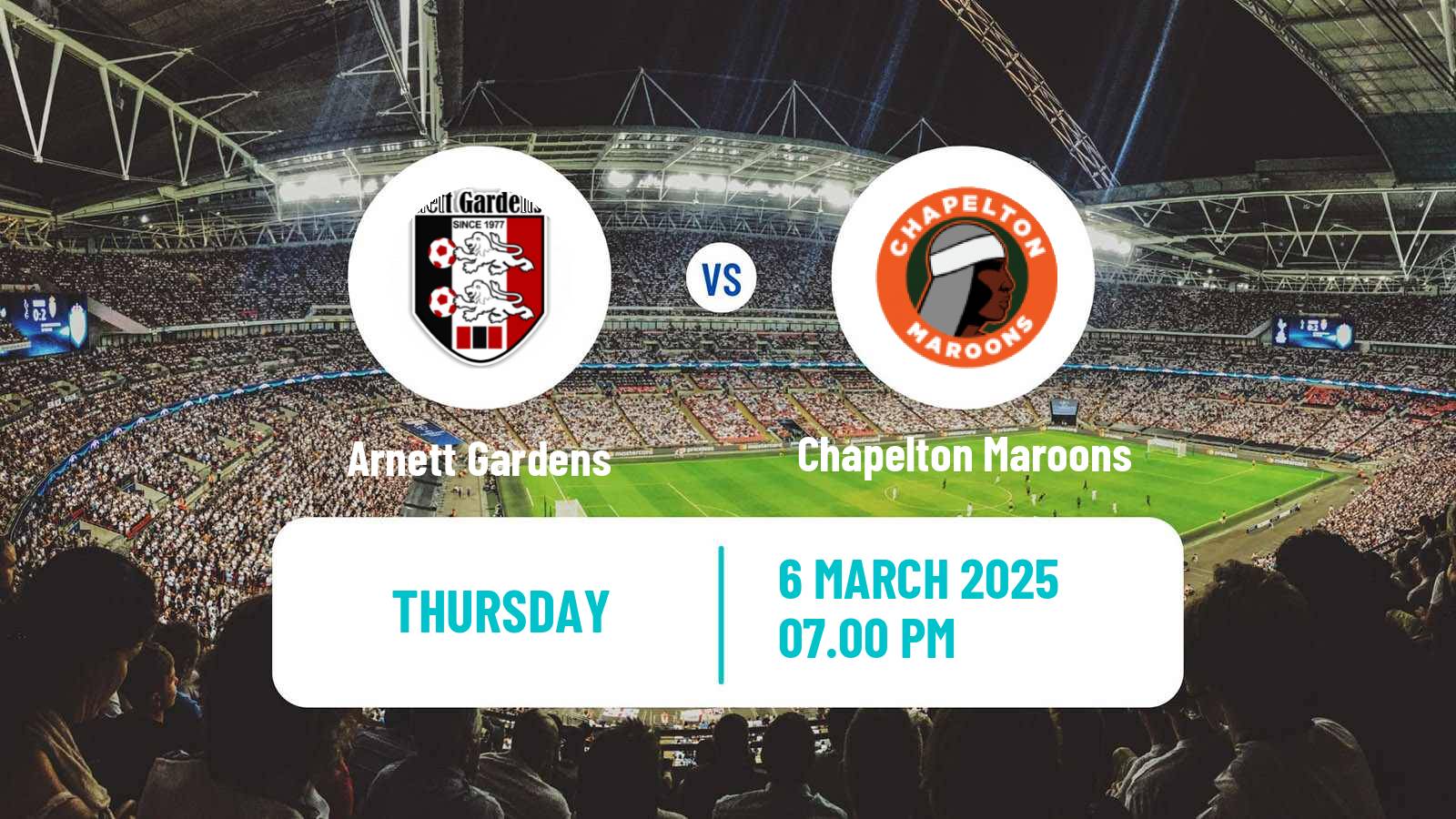 Soccer Jamaica National Premier League Arnett Gardens - Chapelton Maroons