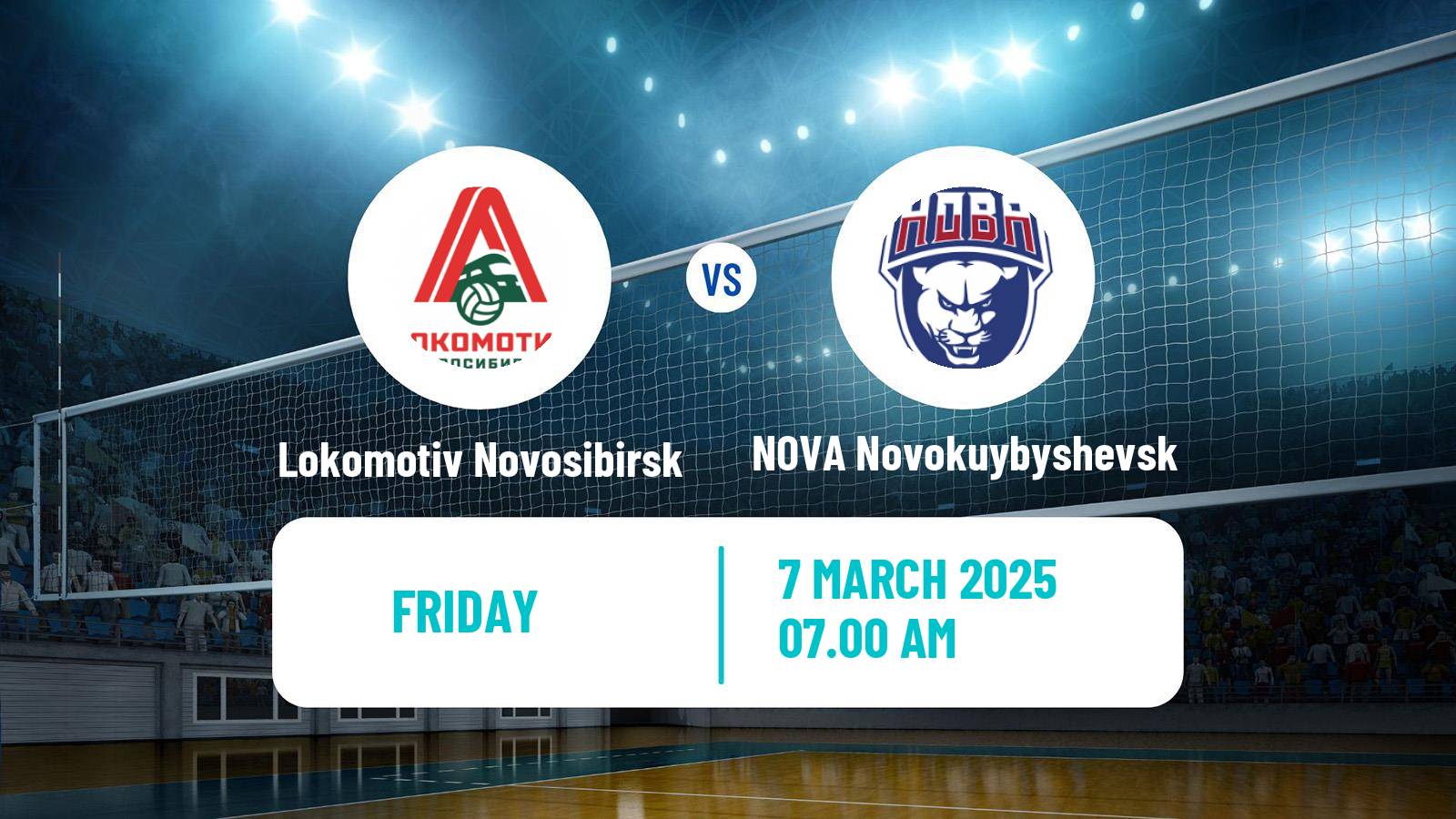 Volleyball Russian Super League Volleyball Lokomotiv Novosibirsk - NOVA Novokuybyshevsk