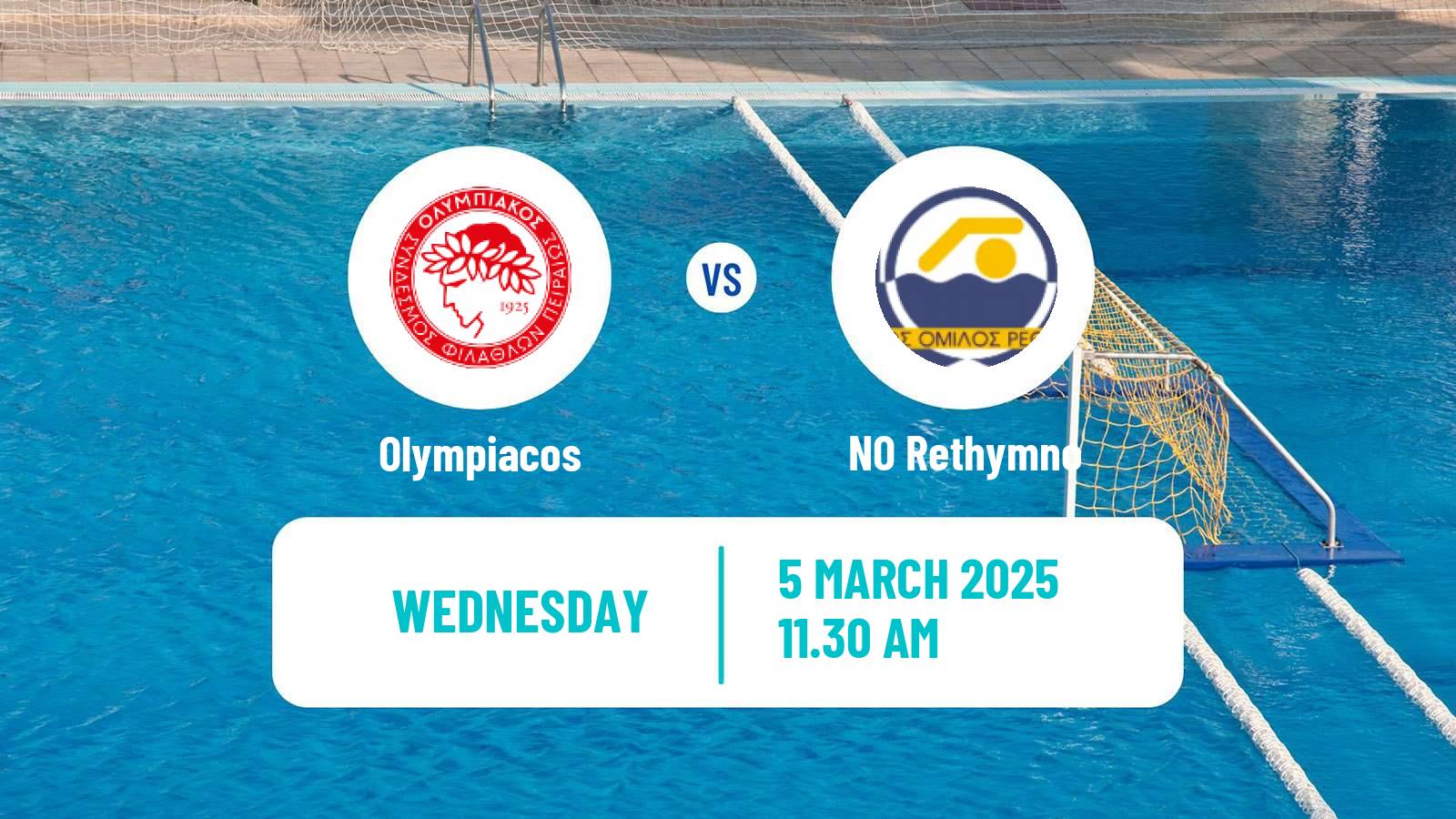 Water polo Greek A1 Water Polo Women Olympiacos - Rethymno