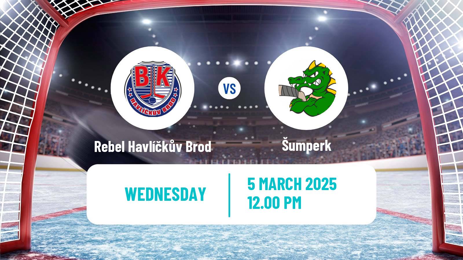 Hockey Czech 2 Liga Hockey East Rebel Havlíčkův Brod - Šumperk