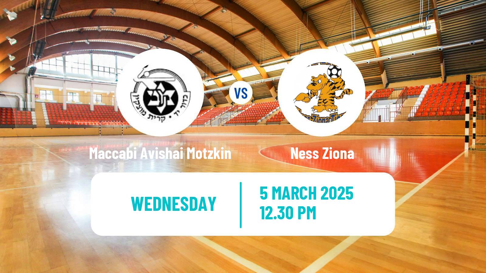 Handball Israeli Division 1 Handball Maccabi Avishai Motzkin - Ness Ziona