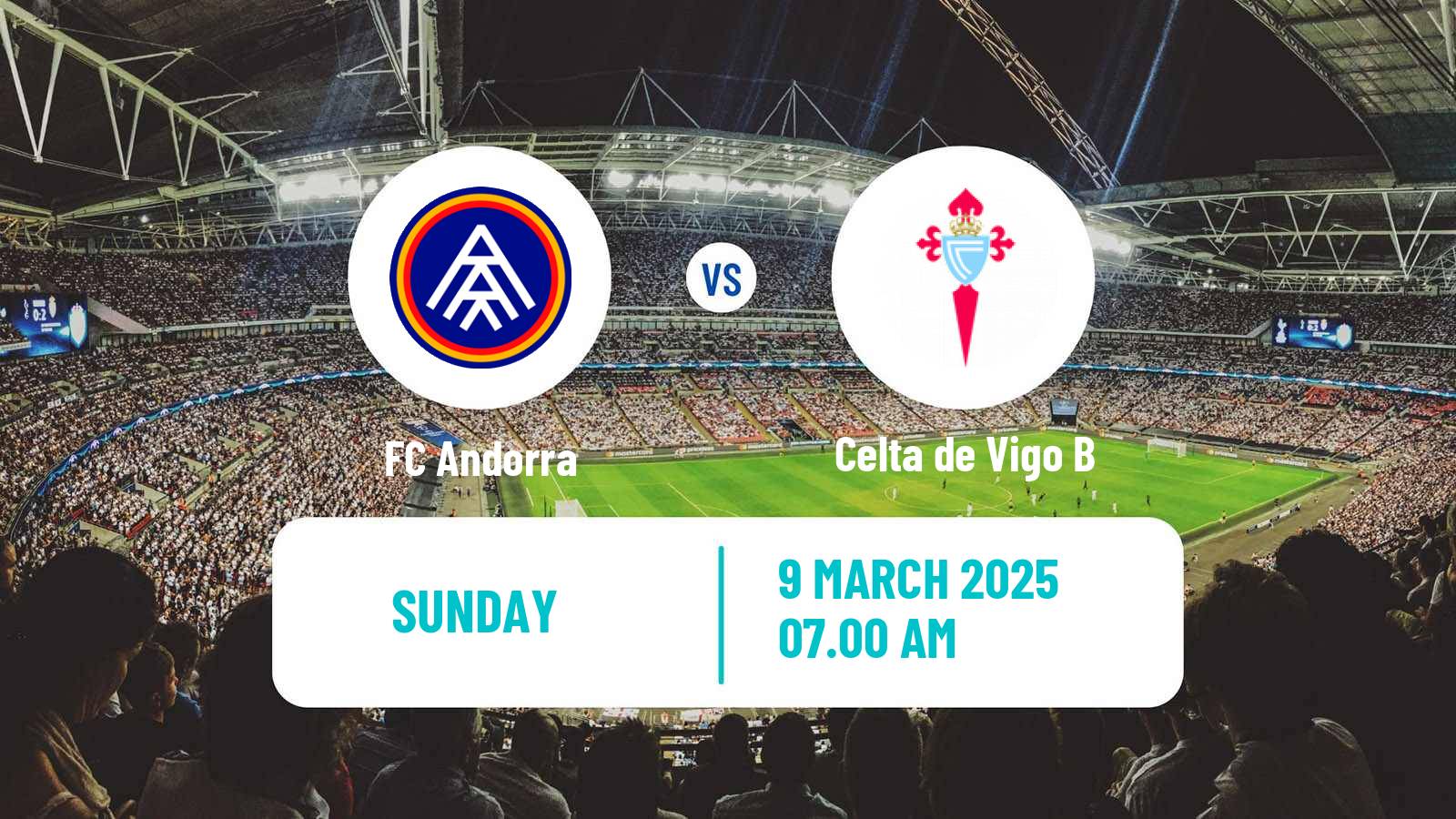 Soccer Spanish Primera RFEF Group 1 FC Andorra - Celta de Vigo B