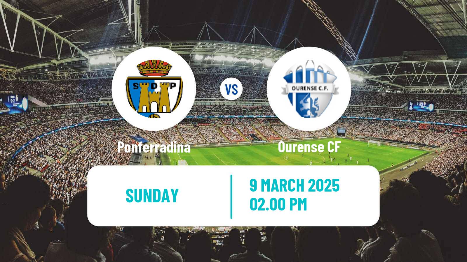 Soccer Spanish Primera RFEF Group 1 Ponferradina - Ourense CF