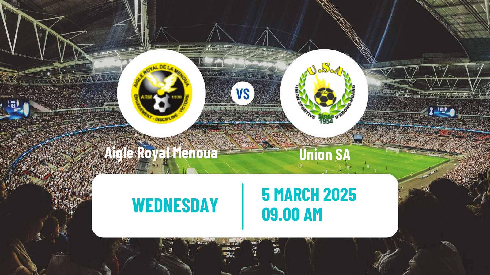 Soccer Cameroon Elite Two Aigle Royal Menoua - Union SA