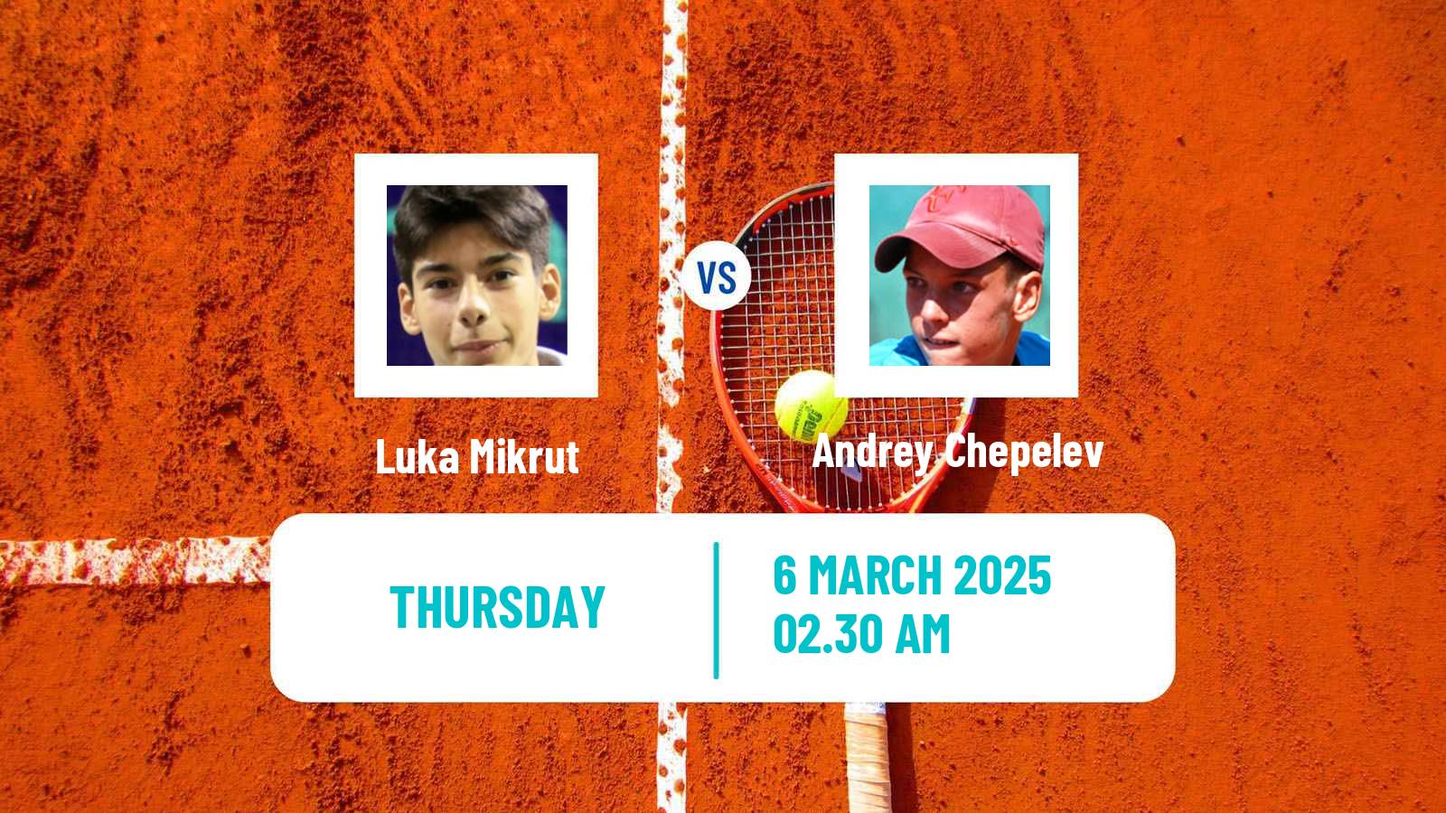 Tennis ITF M15 Antalya 7 Men Luka Mikrut - Andrey Chepelev