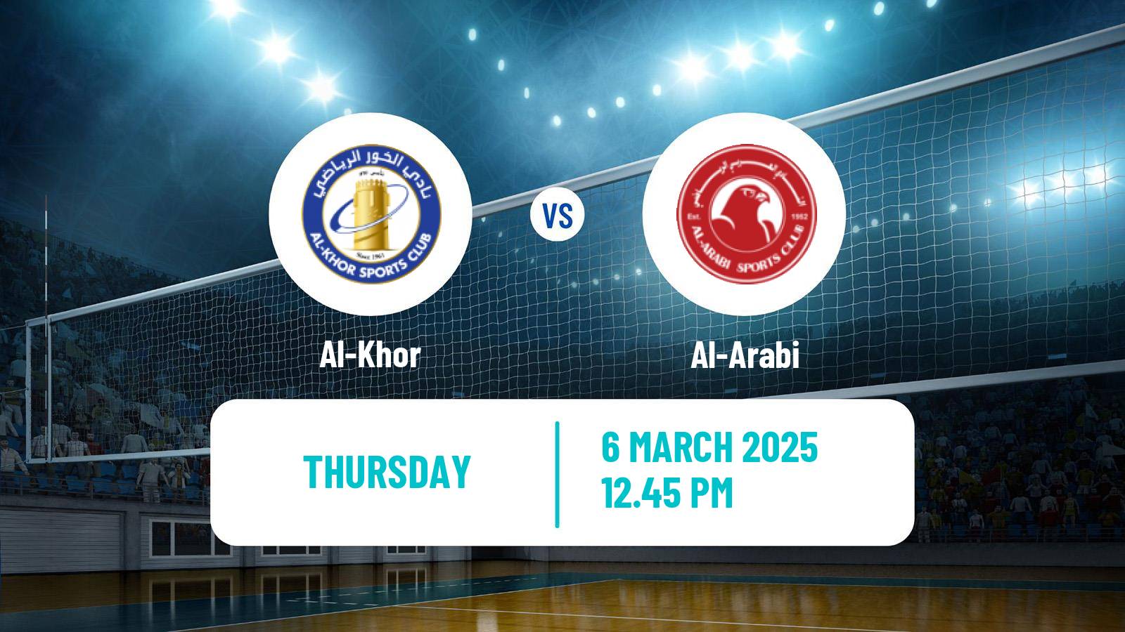 Volleyball Qatar Volleyball League Al-Khor - Al-Arabi