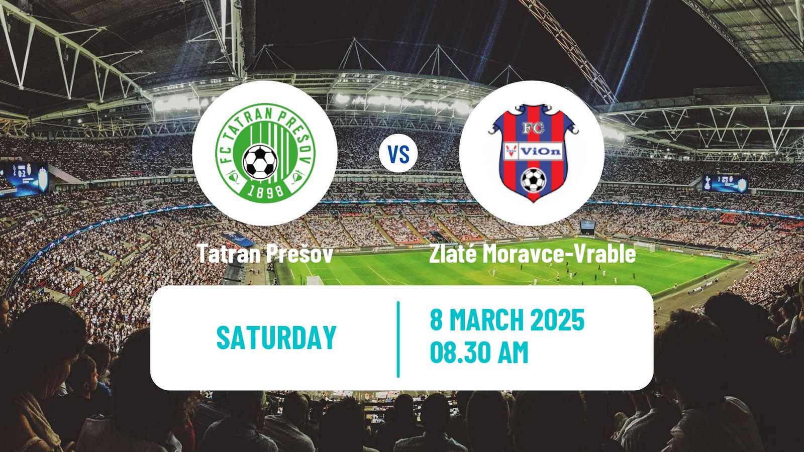 Soccer Slovak 2 Liga Tatran Prešov - Zlaté Moravce-Vrable