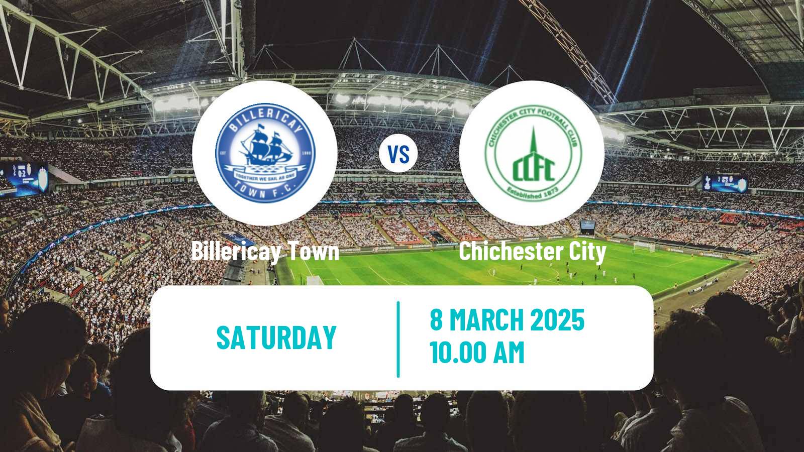 Soccer English Isthmian League Premier Division Billericay Town - Chichester City