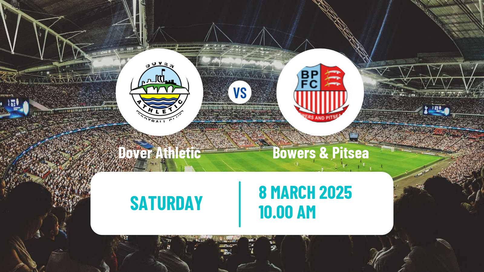 Soccer English Isthmian League Premier Division Dover Athletic - Bowers & Pitsea