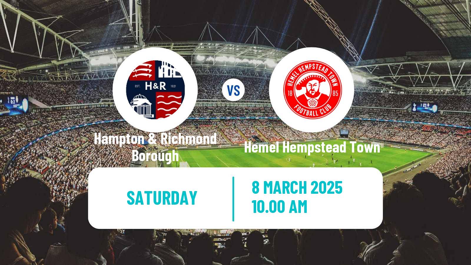 Soccer English National League South Hampton & Richmond Borough - Hemel Hempstead Town