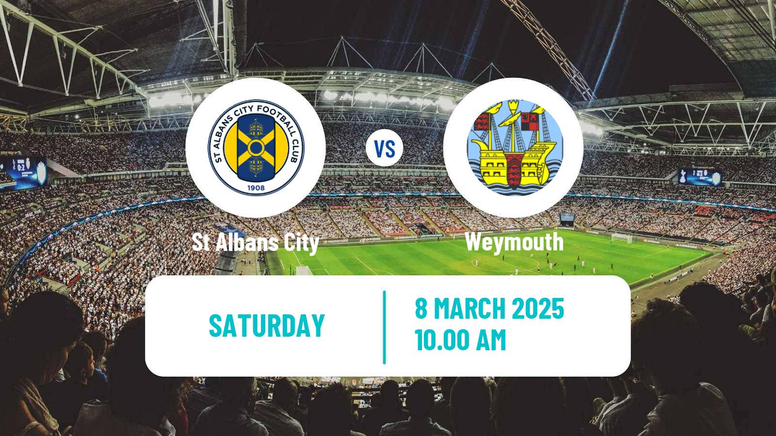 Soccer English National League South St Albans City - Weymouth