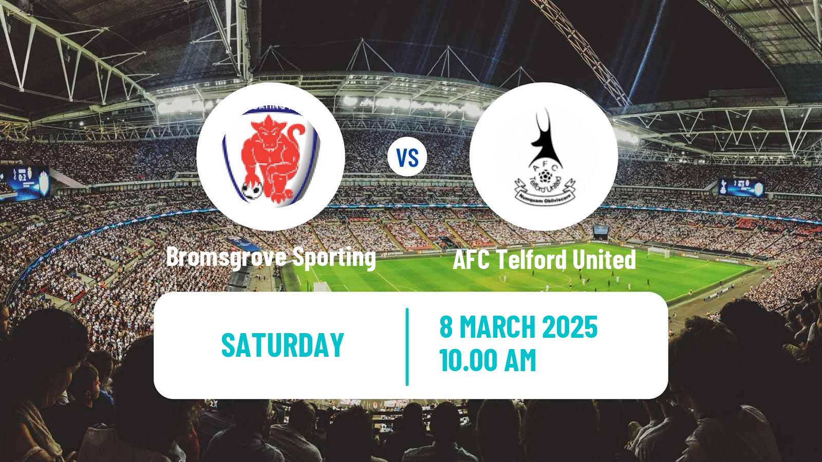 Soccer English Southern League Central Division Bromsgrove Sporting - AFC Telford United