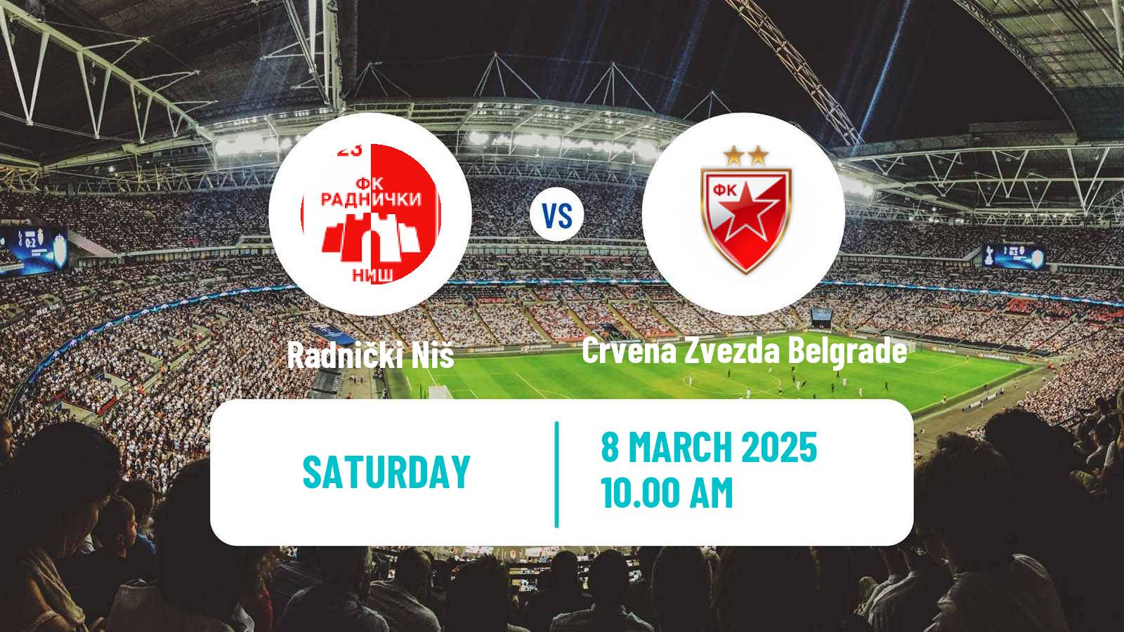 Soccer Serbian Superliga Radnički Niš - Crvena Zvezda Belgrade