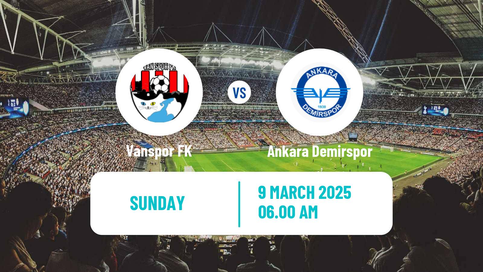 Soccer Turkish Second League Red Group Vanspor - Ankara Demirspor