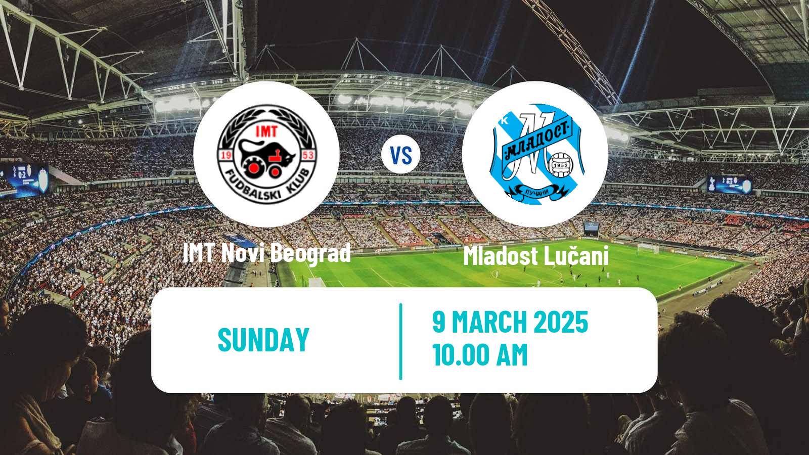 Soccer Serbian Superliga IMT Novi Beograd - Mladost Lučani