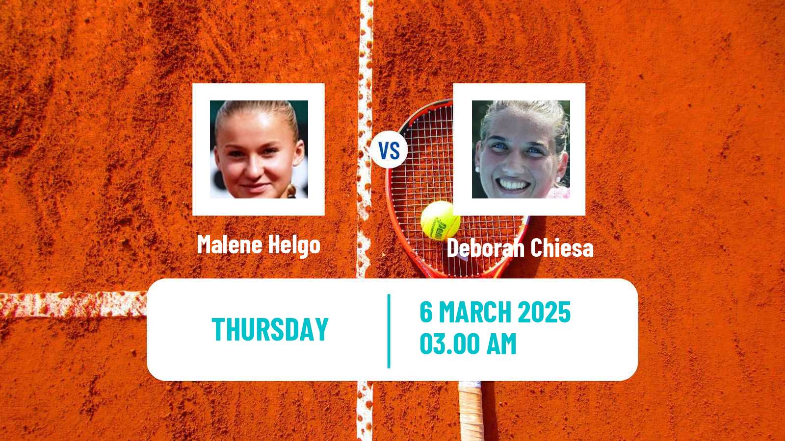 Tennis ITF W35 Helsinki Women Malene Helgo - Deborah Chiesa