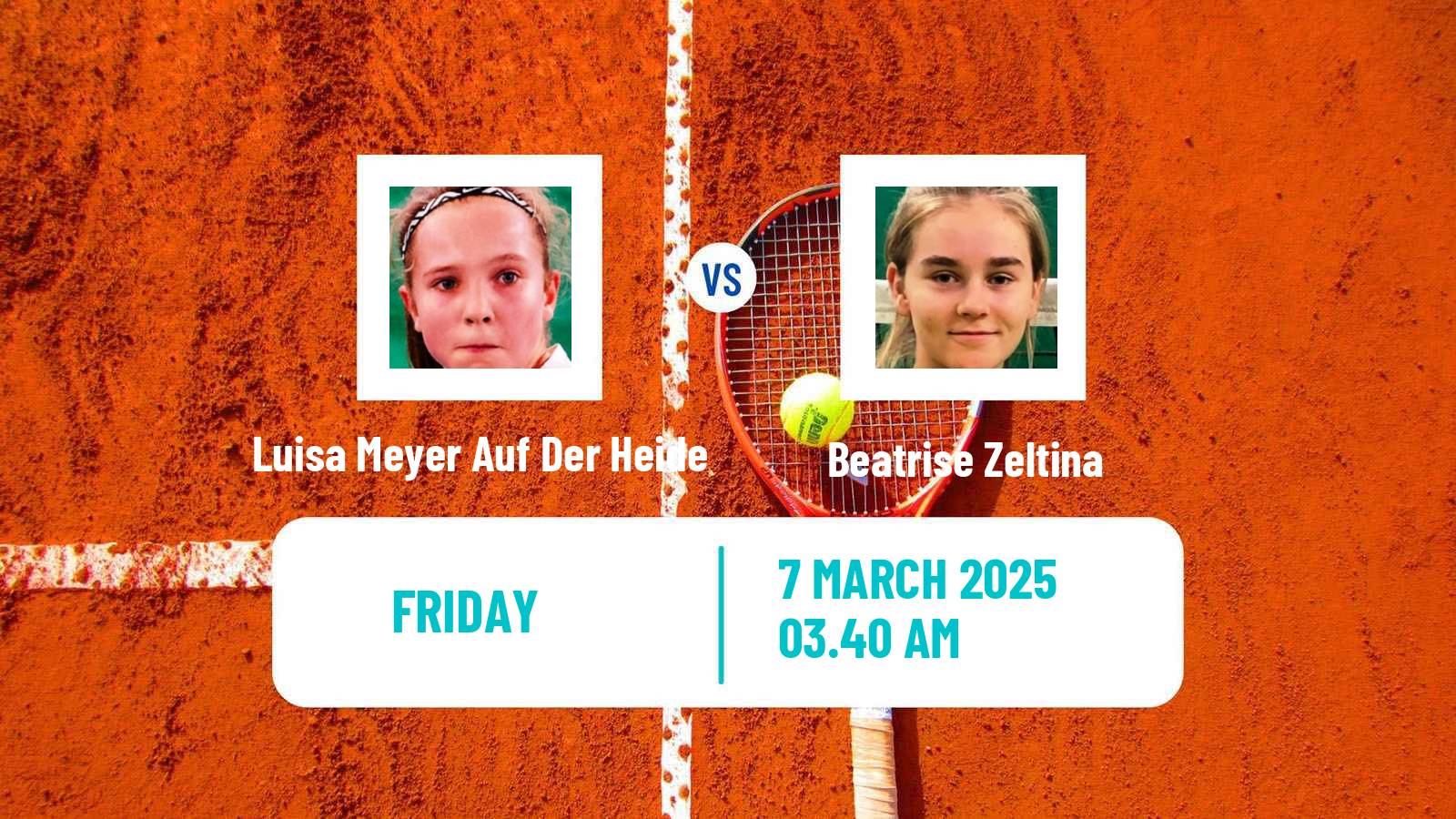 Tennis ITF W15 Monastir 9 Women Luisa Meyer Auf Der Heide - Beatrise Zeltina