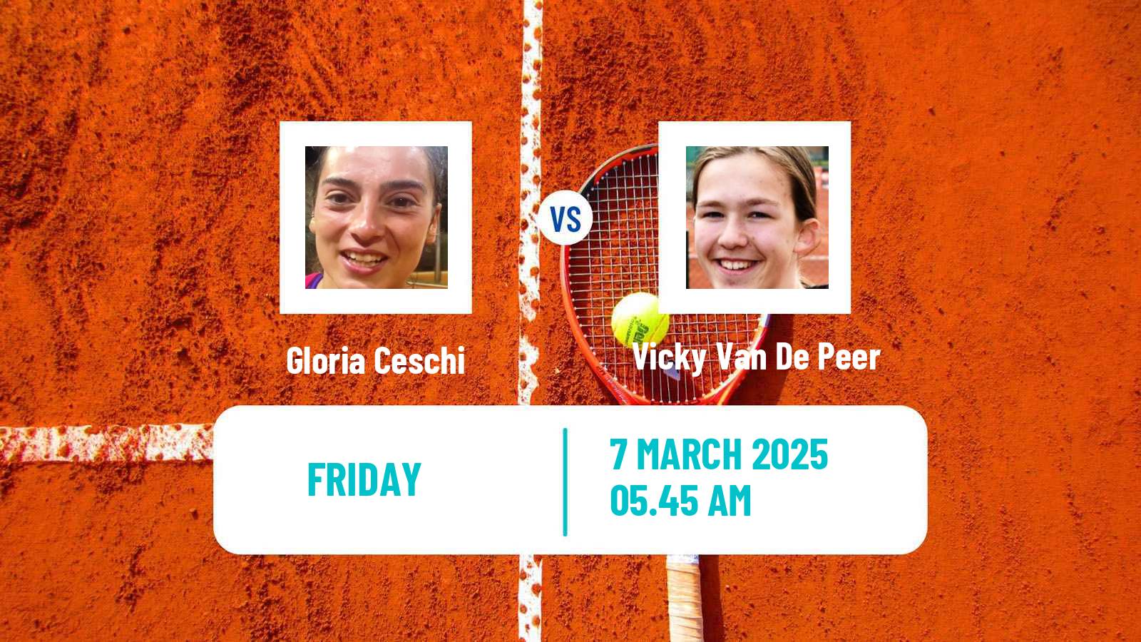 Tennis ITF W15 Monastir 9 Women Gloria Ceschi - Vicky Van De Peer