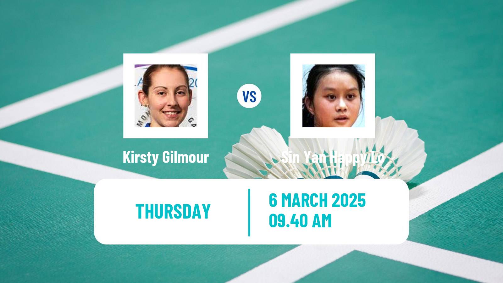 Badminton BWF World Tour Orleans Masters Women Kirsty Gilmour - Sin Yan Happy Lo