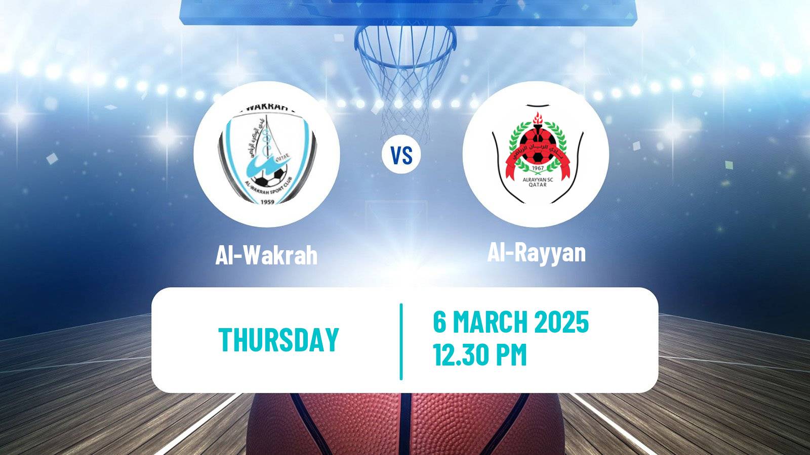 Basketball Qatar Basketball League Al-Wakrah - Al-Rayyan