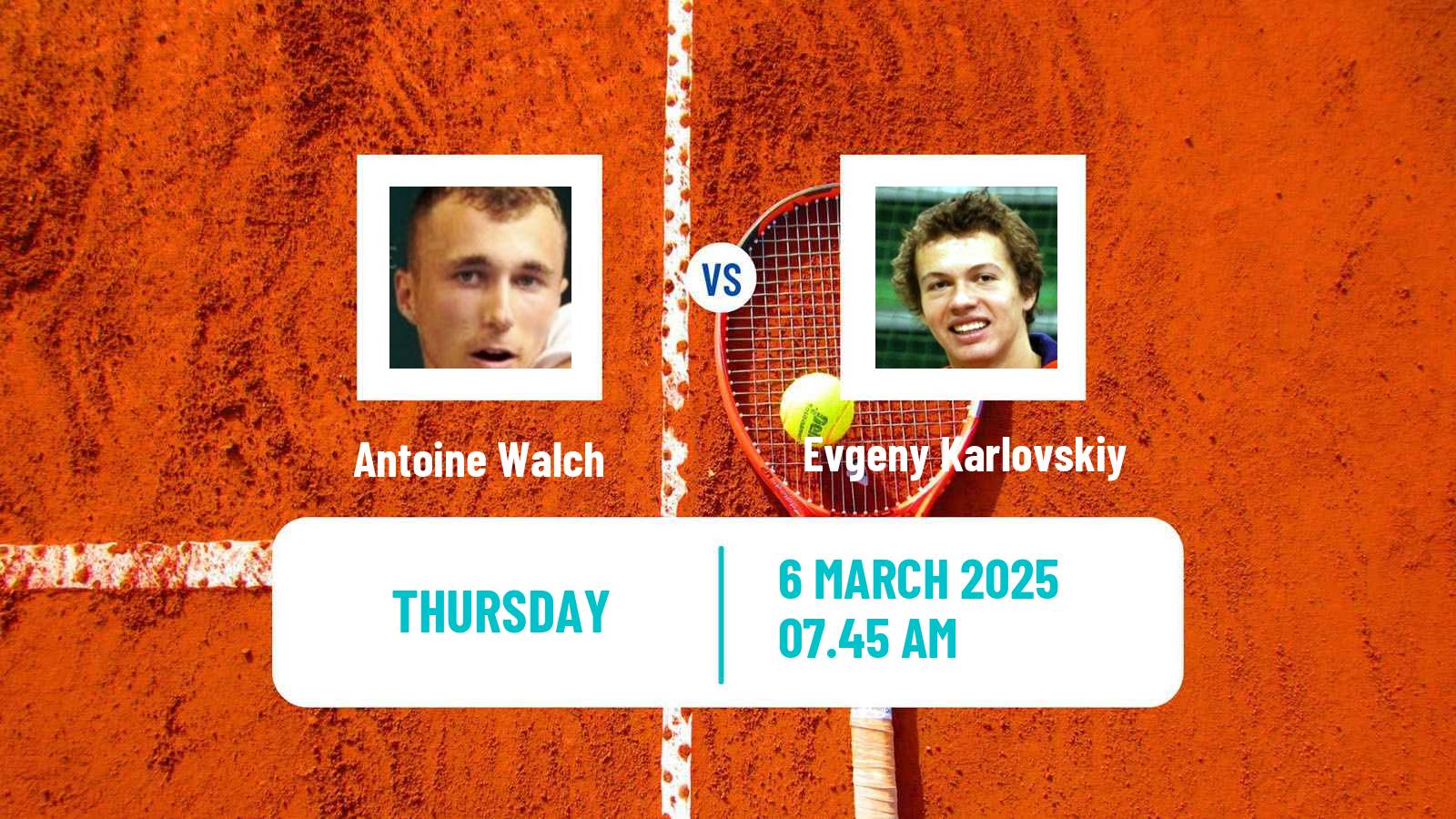 Tennis ITF M25 Trimbach Men Antoine Walch - Evgeny Karlovskiy