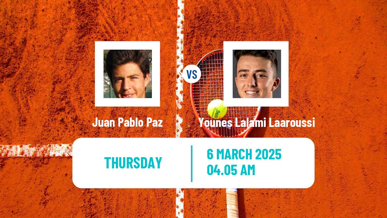 Tennis ITF M15 Antalya 7 Men Juan Pablo Paz - Younes Lalami Laaroussi