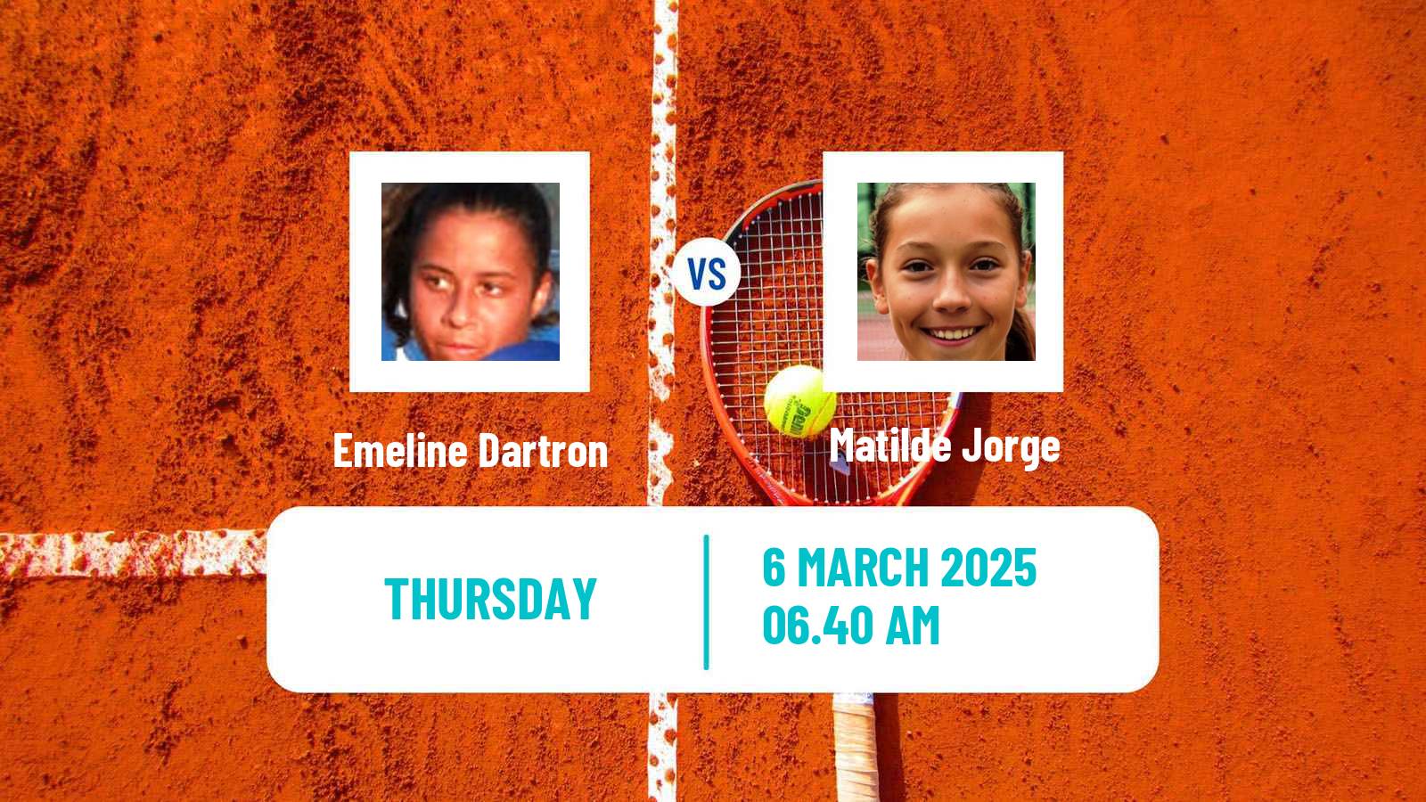 Tennis ITF W75 Porto 2 Women Emeline Dartron - Matilde Jorge