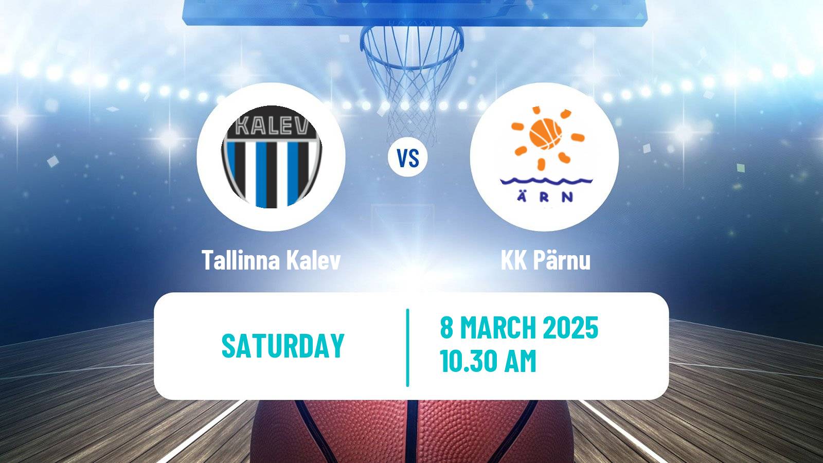 Basketball Estonian–Latvian Basketball League Tallinna Kalev - Pärnu